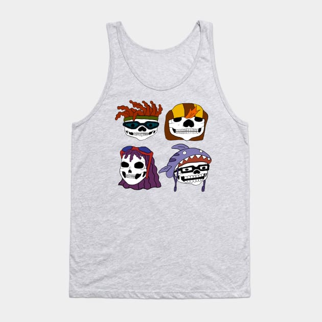 Rocket Power Skulls Tank Top by TheDeathOfMyChildhood1